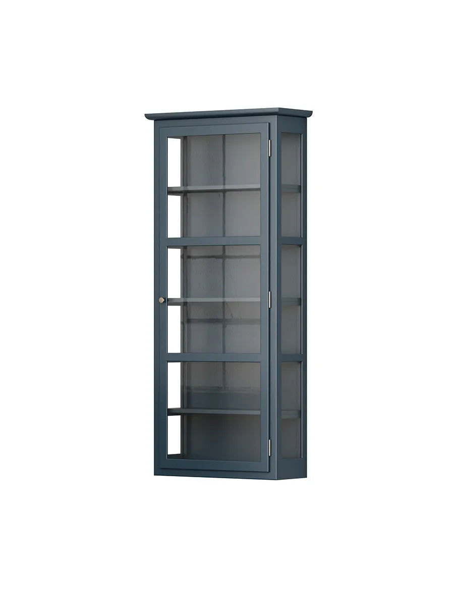 Væghængt Vitrineskab N4, dark blue fra Lindebjerg Design