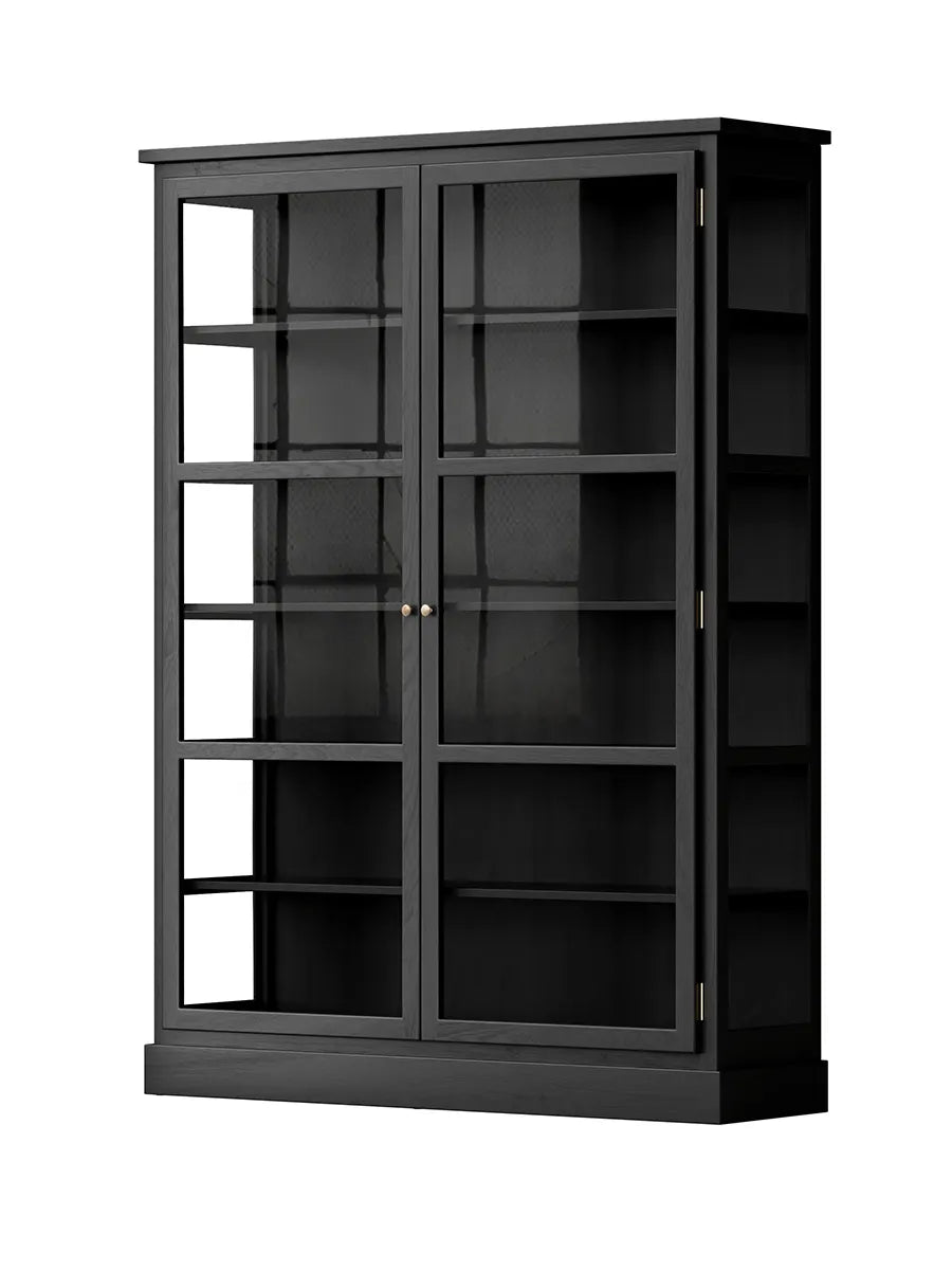 Vitrineskab N2, dark oak fra Lindebjerg Design - 3 - Jacobsen Plus