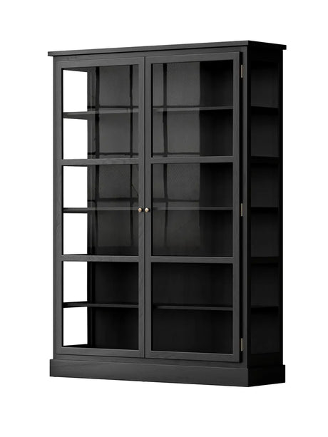Vitrineskab N2, dark oak fra Lindebjerg Design - 3 - Jacobsen Plus