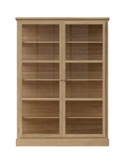 Vitrineskab N2, light oak fra Lindebjerg Design