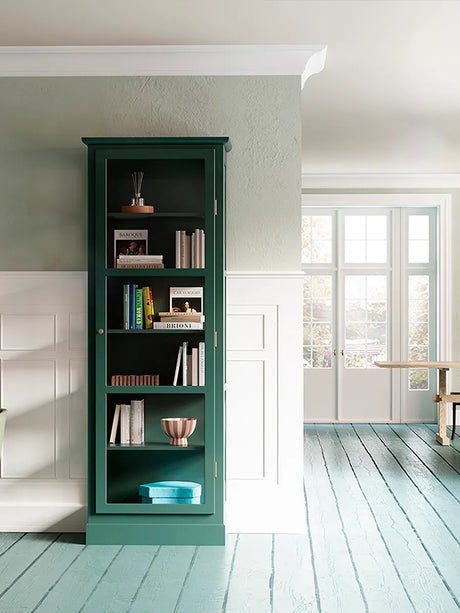 Vitrineskab N1, green fra Lindebjerg Design - 2 - Jacobsen Plus