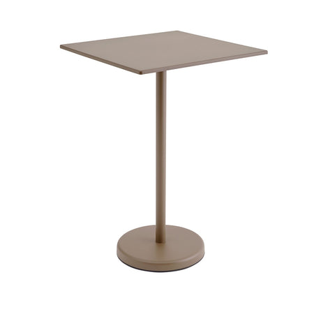 Linear Steel cafébord 70x70cm, H105 cm fra Muuto - Taupe - Jacobsen Plus