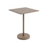 Linear Steel cafébord 70x70cm, H95 cm fra Muuto - Taupe - Jacobsen Plus