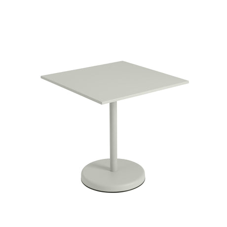 Linear Steel cafébord 70x70cm, H73 cm fra Muuto - Grå - Jacobsen Plus