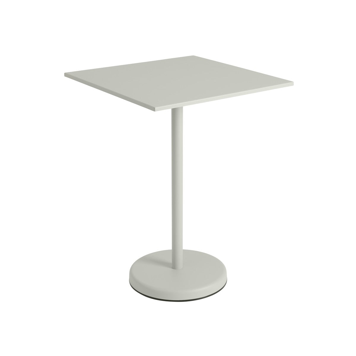 Linear Steel cafébord 70x70cm, H95 cm fra Muuto - Grå - Jacobsen Plus