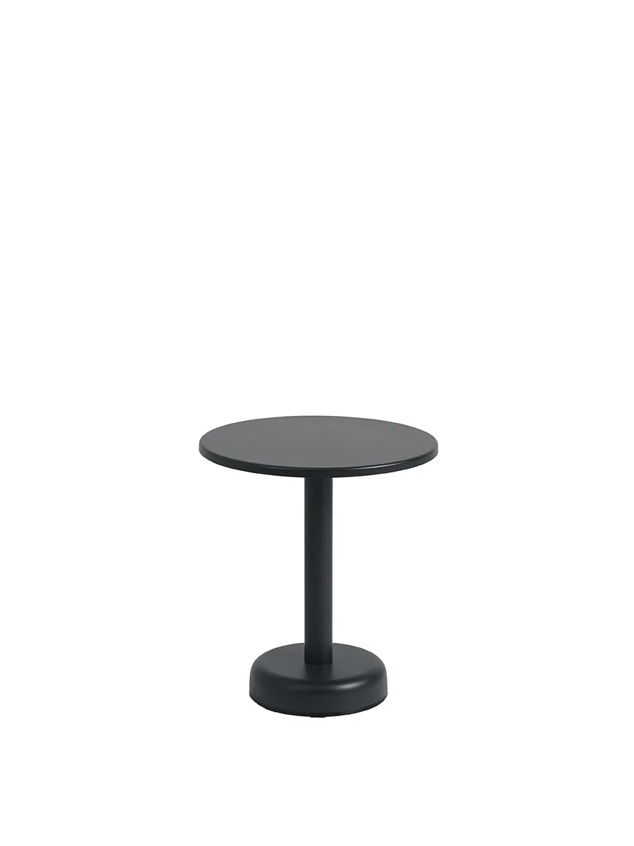 Linear Steel Coffee Table, Ø42 fra Muuto - Anthracite black - Jacobsen Plus