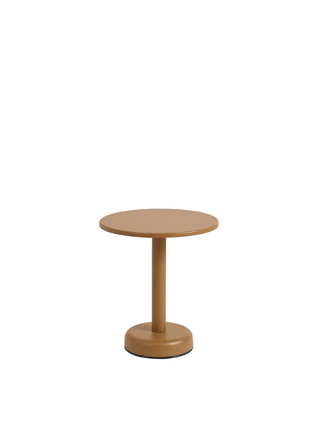 Linear Steel Coffee Table, Ø42 fra Muuto - Burnt orange - Jacobsen Plus