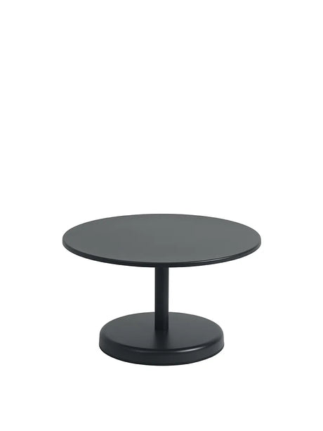 Linear Steel Coffee Table, Ø70 fra Muuto - Anthracite black - Jacobsen Plus