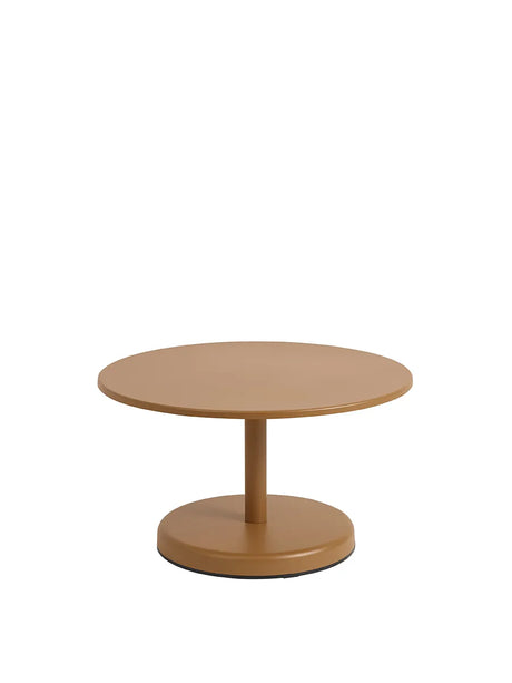 Linear Steel Coffee Table, Ø70 fra Muuto - Burnt orange - Jacobsen Plus