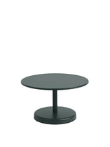 Linear Steel Coffee Table, Ø70 fra Muuto - Dark green - Jacobsen Plus