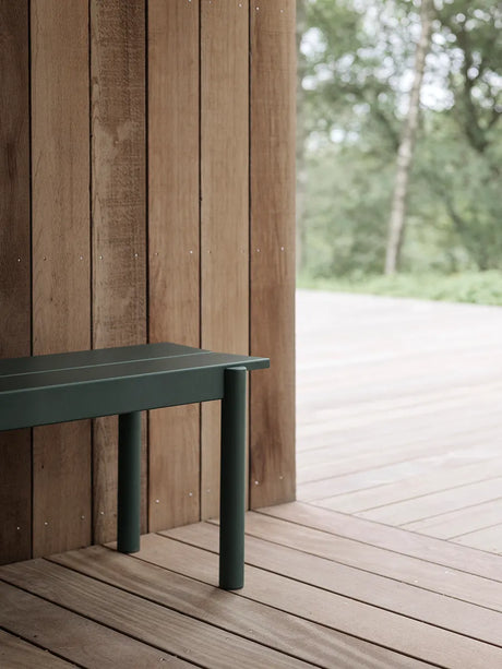 Linear Steel Bench, 110 cm fra Muuto - Anthracite black - Jacobsen Plus