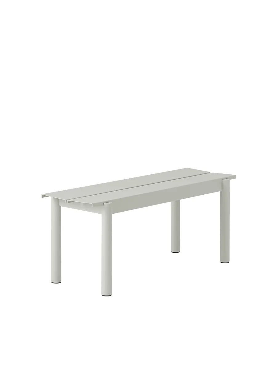 Linear Steel Bench, 110 cm fra Muuto - Grey - Jacobsen Plus