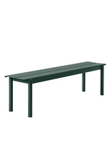Linear Steel Bench, 170 cm fra Muuto - Dark green - Jacobsen Plus