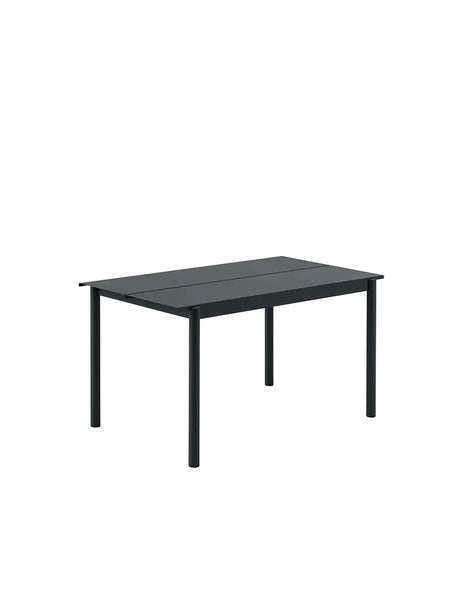 Linear Steel Table, 140x75 cm fra Muuto - Anthracite black - Jacobsen Plus