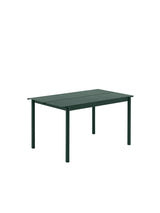 Linear Steel Table, 140x75 cm fra Muuto - Dark green - Jacobsen Plus