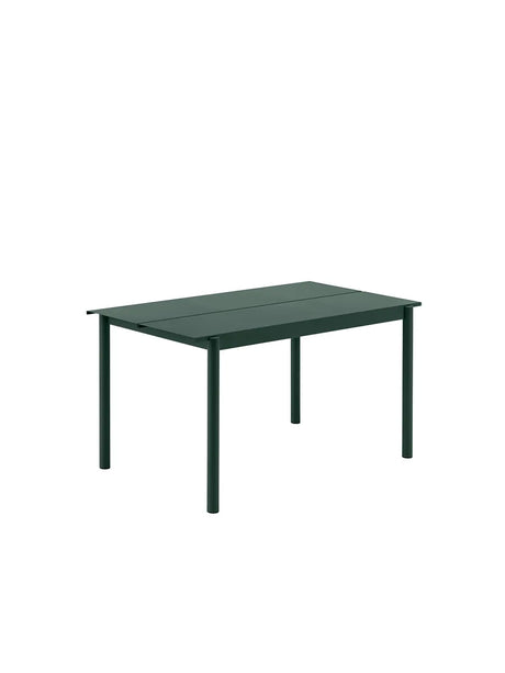 Linear Steel Table, 140x75 cm fra Muuto - Dark green - Jacobsen Plus