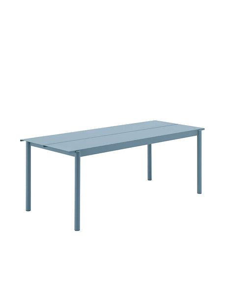 Linear Steel Table, 220x90 cm fra Muuto - Pale blue - Jacobsen Plus