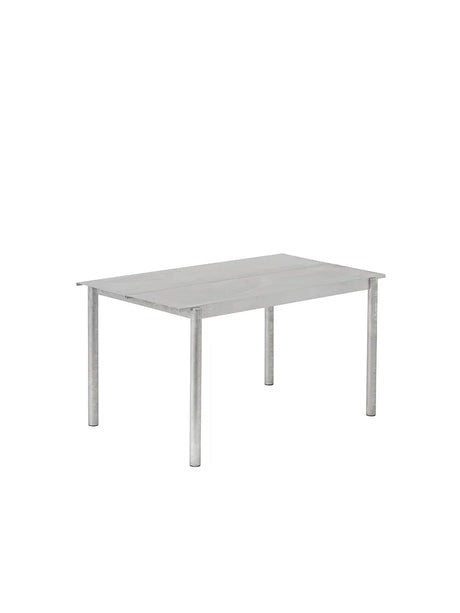 Linear Steel Table, 140x75 cm fra Muuto - Warm Galvanized Steel - Jacobsen Plus