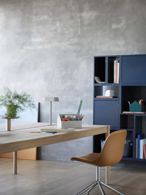 Fiber Side Chair, læder, Swivel Base fra Muuto - 2 - Jacobsen Plus