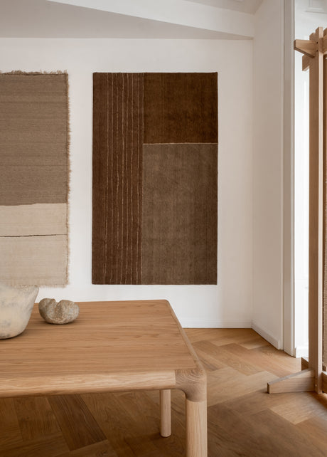 Drift Line gulvtæppe, Terracotta fra Linie Design - 140 x 200 cm. - Jacobsen Plus