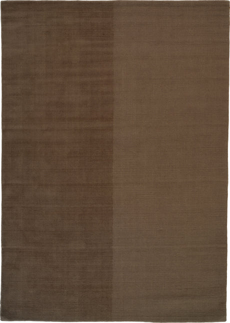 Echo Yano gulvtæppe, Olive Brown fra Linie Design - 140 x 200 cm. - Jacobsen Plus
