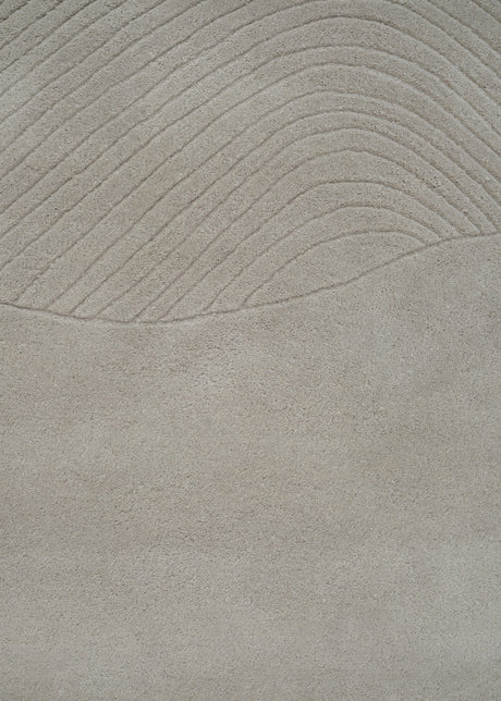 Fluid Arc gulvtæppe, Chalk fra Linie Design - 1 - Jacobsen Plus