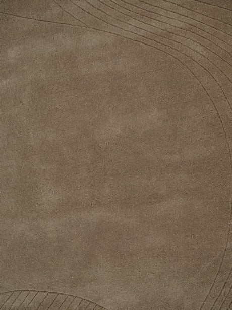 Fluid Arc gulvtæppe, Earth fra Linie Design - 225 x 300 cm. - Jacobsen Plus