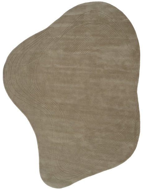 Fluid Arc gulvtæppe, Earth fra Linie Design - 225 x 300 cm. - Jacobsen Plus