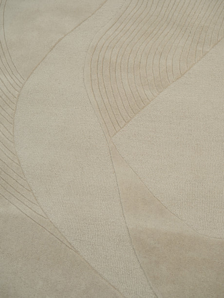 Kindle Poetry gulvtæppe, Cream fra Linie Design - 250 x 300 cm. - Jacobsen Plus