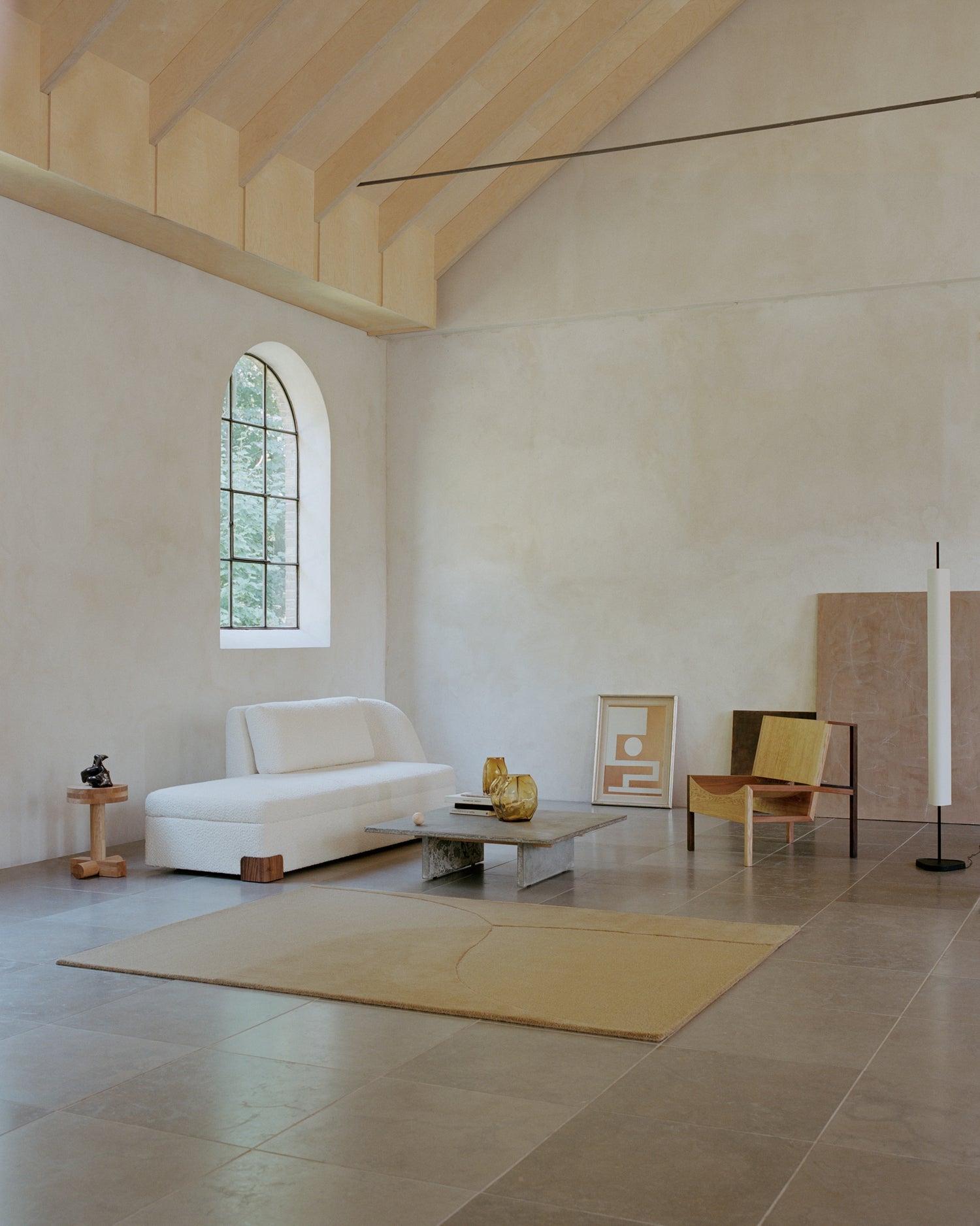 Split Plains Tæppe, Mustard fra Linie Design