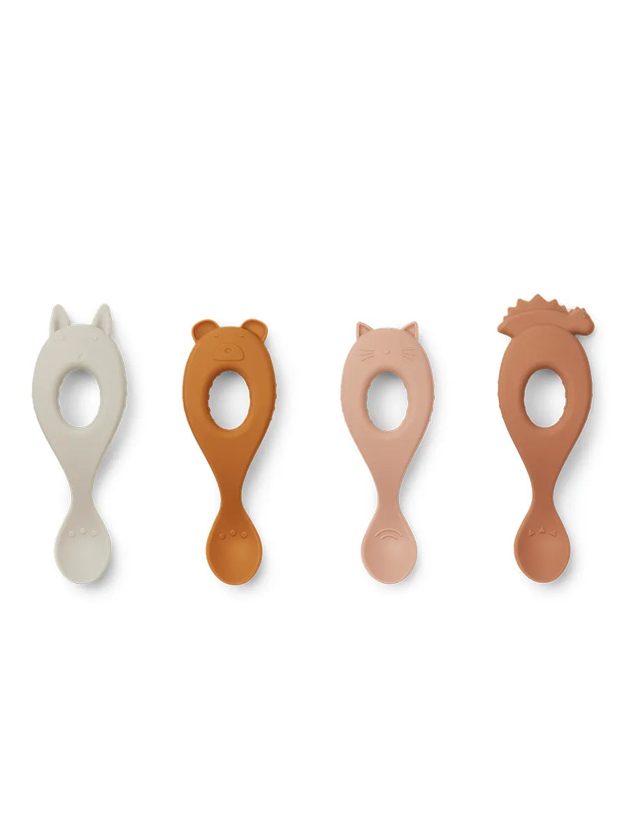 Liva silikone skeer 4-pak, rose mix fra Liewood