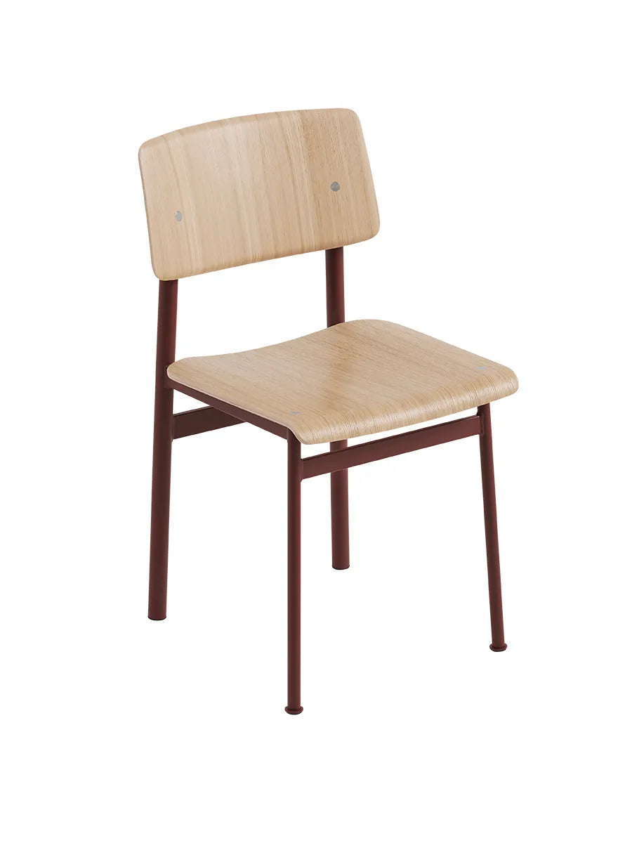 Loft Chair fra Muuto - Oak- deep red - Jacobsen Plus