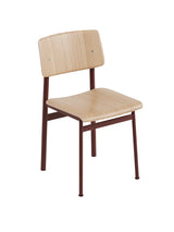 Loft Chair fra Muuto - Oak- deep red - Jacobsen Plus