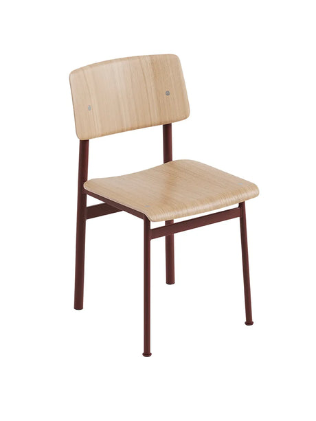 Loft Chair fra Muuto - Oak- deep red - Jacobsen Plus