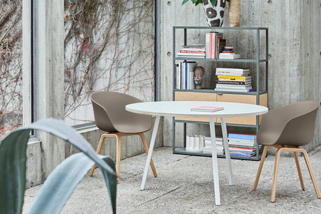 Loop Stand Round Table, Ø105 fra Hay - Hvid laminat - Jacobsen Plus