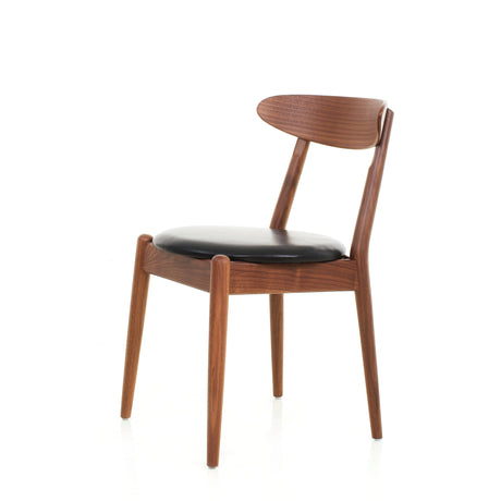 Wohlert Louisiana stol, valnød sort læder fra Stellar Works - 1 - Jacobsen Plus