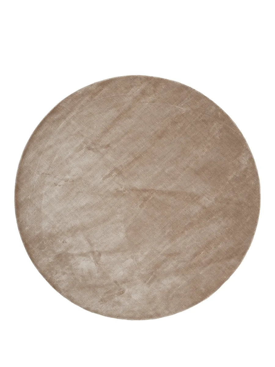 Lucens tæppe, rundt fra Linie Design - Natural - Jacobsen Plus