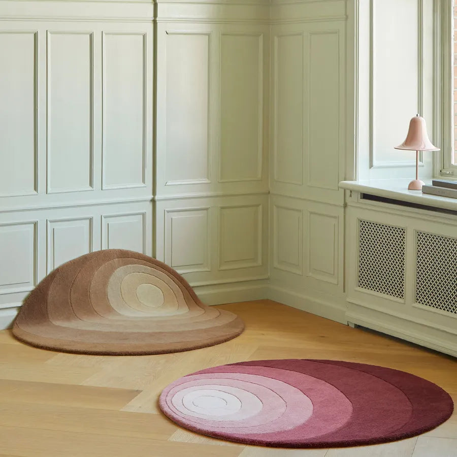 Luna gulvtæppe, dark sand af Verner Panton