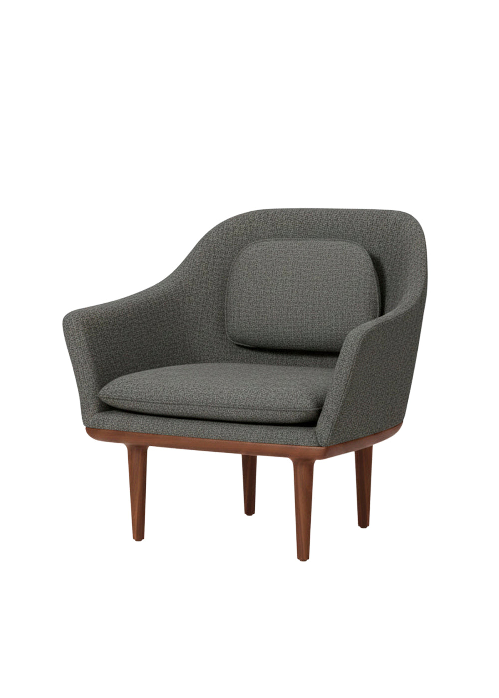 Lunar loungestol, large, valnød, Hallingdal 180 CMHR fra Stellar Works