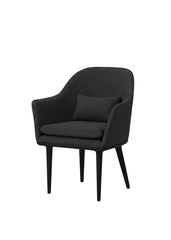 Lunar spisebordsstol, small, sort eg, Hallingdal 180 CMHR fra Stellar Works