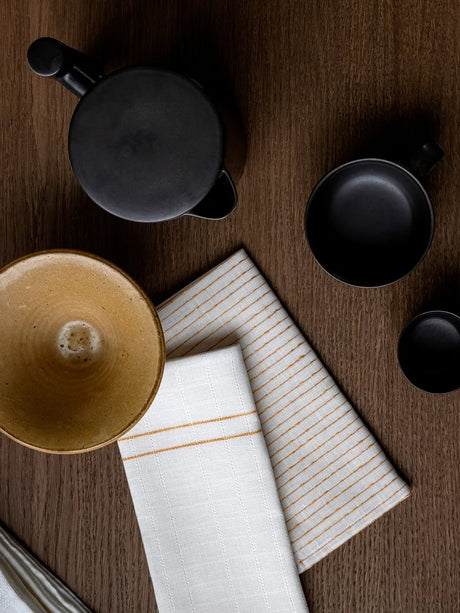 Cressida Napkin fra Audo Copenhagen - Ochre - Jacobsen Plus