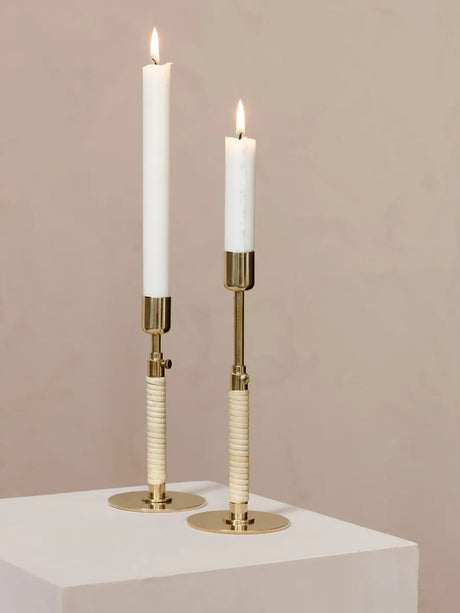 Duca Candle Holder fra Audo Copenhagen - Polished Brass - Jacobsen Plus