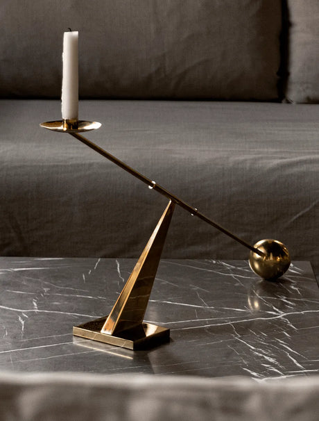 Interconnect Candle Holder, brass fra Audo Copenhagen - 3 - Jacobsen Plus