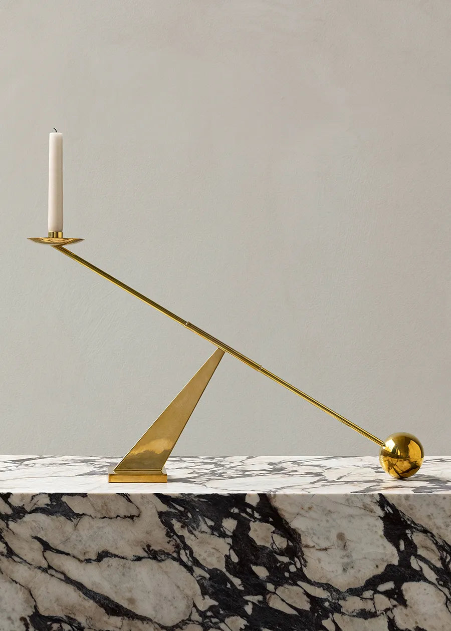 Interconnect Candle Holder, brass fra Audo Copenhagen