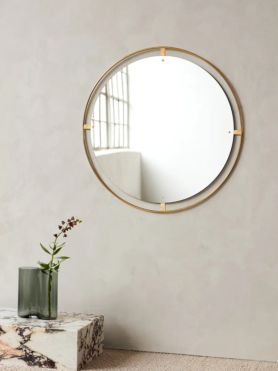 Nimbus Mirror Ø110, brass fra Audo Copenhagen