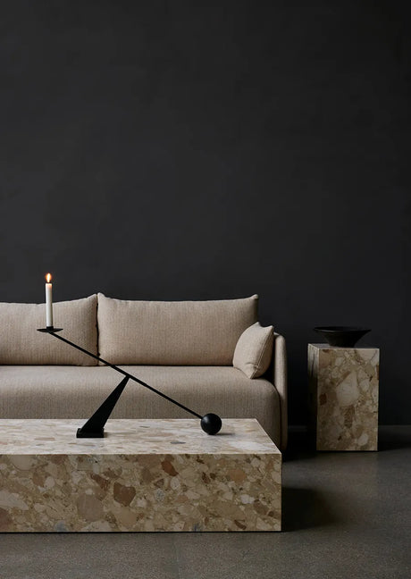 Plinth Tall Sand Kunis Breccia marmor fra Audo Copenhagen - 4 - Jacobsen Plus