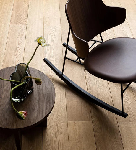 The Penguin Rocking Chair, Læder fra Audo Copenhagen - Walnut / Dakar 0250 - Jacobsen Plus