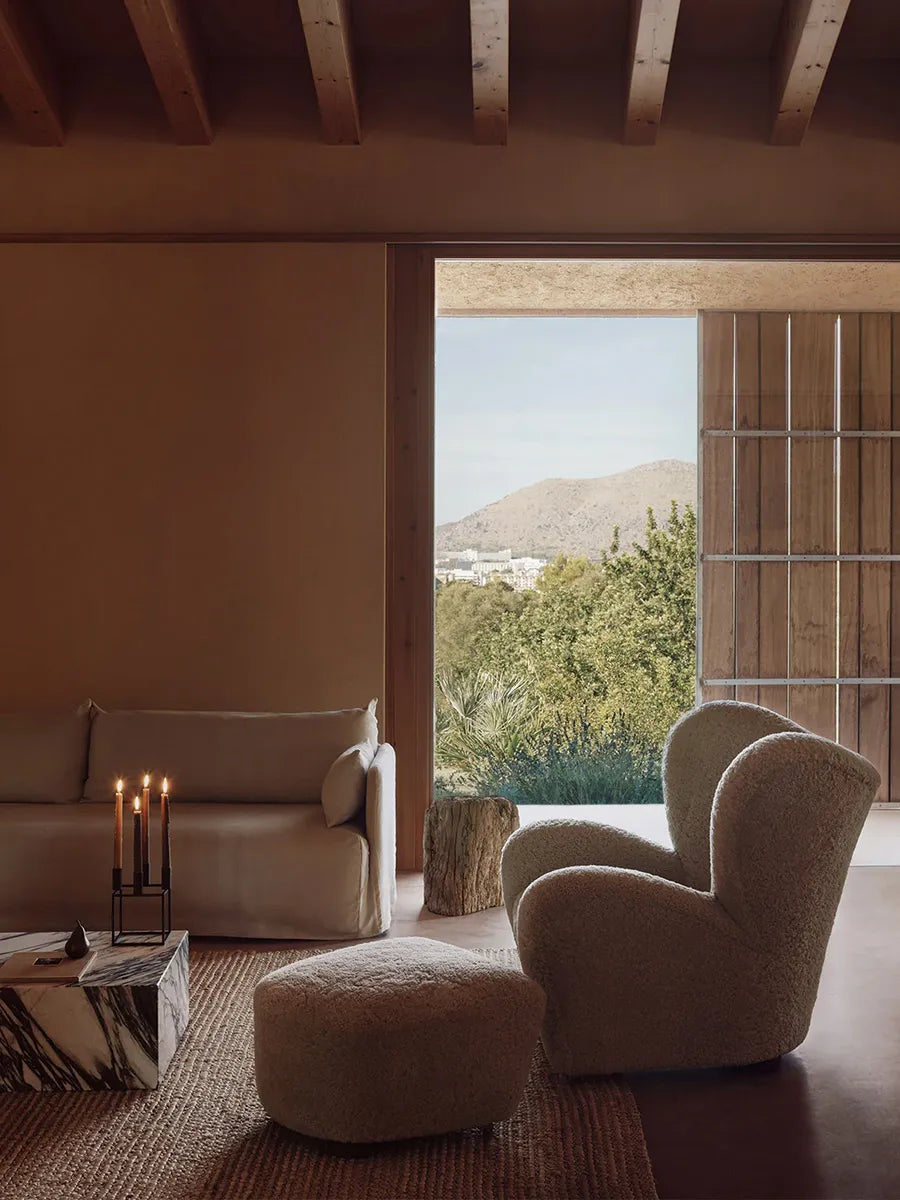 Den Trætte Mand inkl. Skammel, moonlight fra Audo Copenhagen