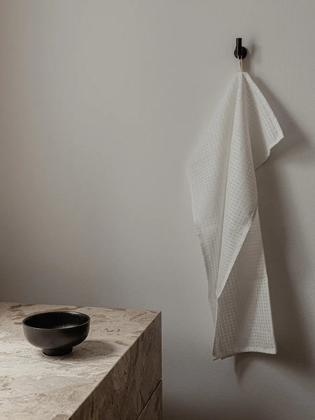 Troides Tea Towel, sæt á 2 stk. fra Audo Copenhagen - Burnt Sienna - White - Jacobsen Plus