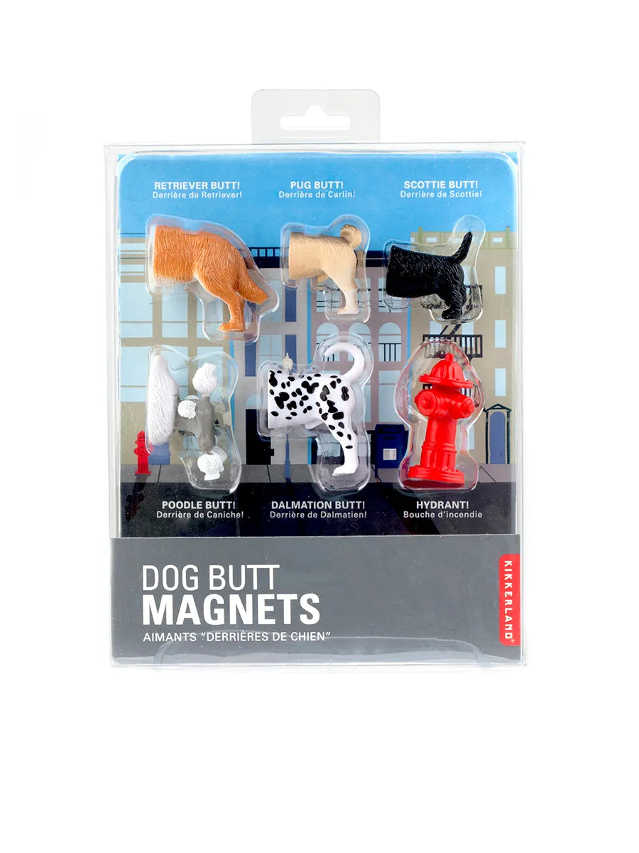 Dog Butt Magnets, sæt á 6 stk. fra Kikkerland - 1 - Jacobsen Plus